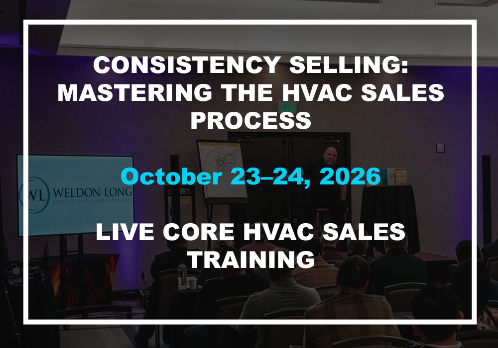 Consistency Selling: Mastering the HVAC Sales Process - October 23-24, 2026